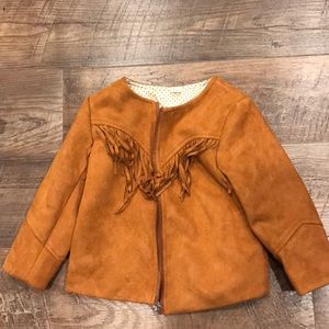 Suede fringe jacket